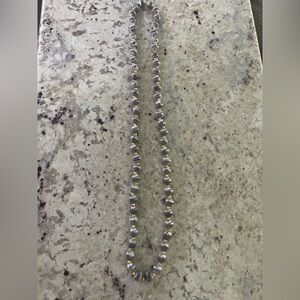 Elegant Gold and Silver Beaded Necklace